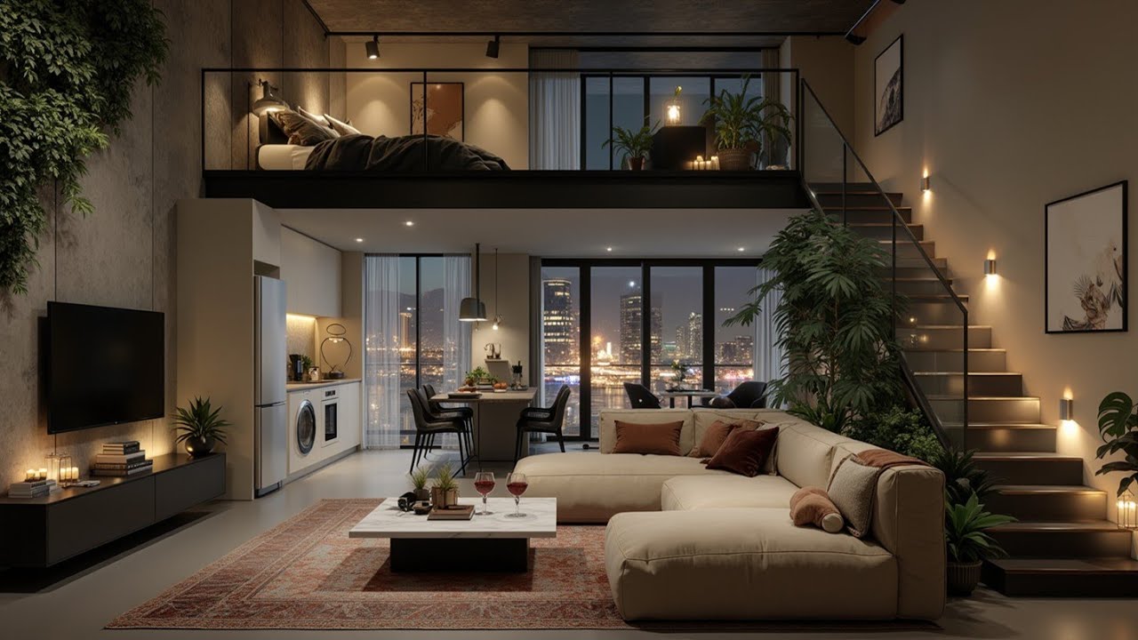 Sophisticated Living Room Design: Идеальный джаз-побег для безмятежности и спокойствия.