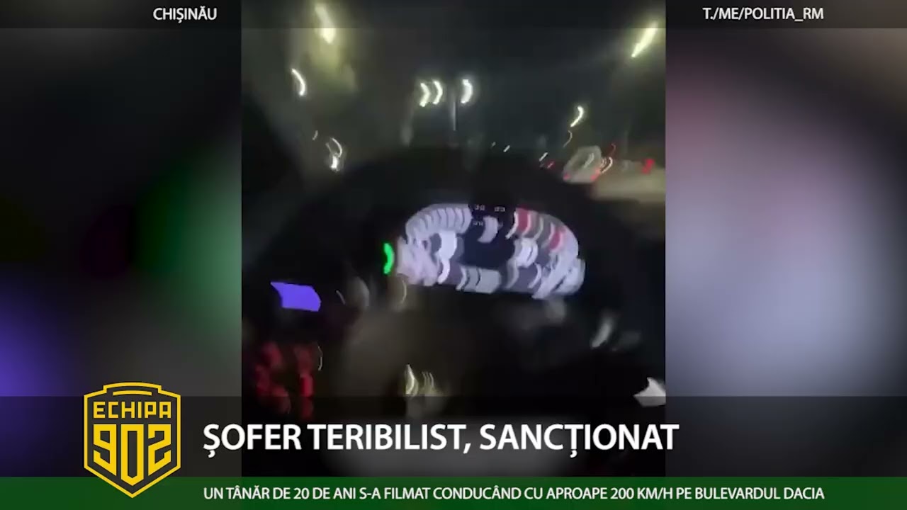 902 ȘOFER TERIBILIST, SANCȚIONAT