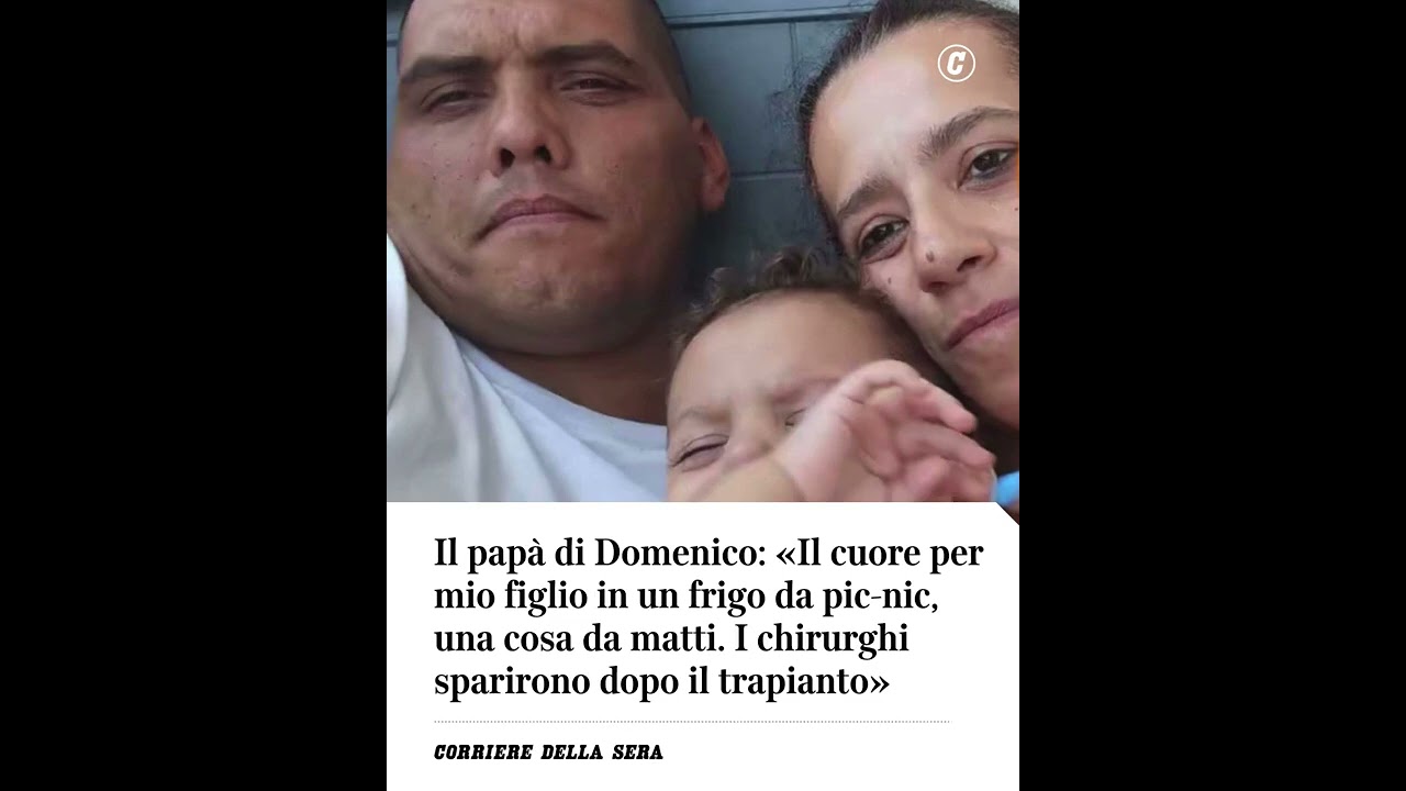 Il papà di Domenico: «Il cuore di mio figlio in un frigo da pic-nic, una cosa da matti» #shorts