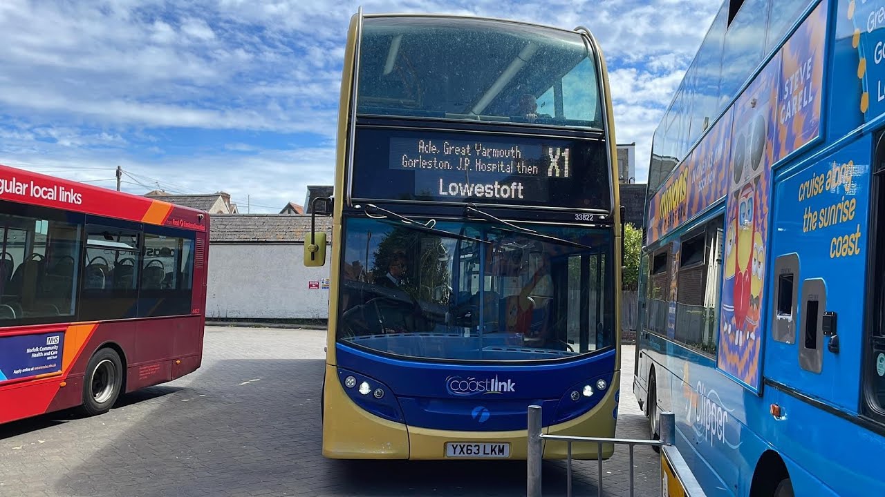X1 Excel Bus - Great Yarmouth to Lowestoft (Full Ride)