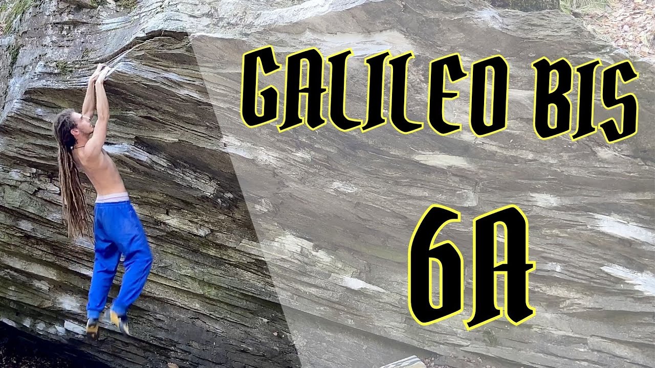 Galileo Bis 6A - Chironico Boulder in Ticino