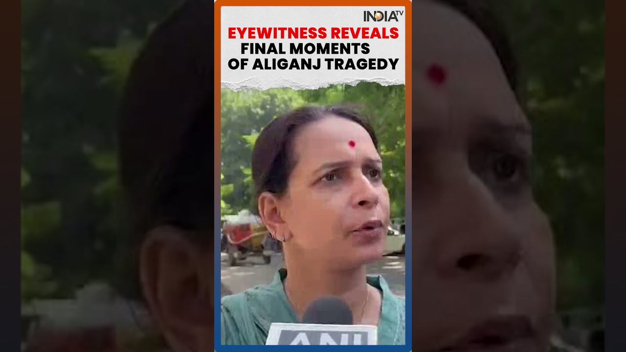 Lucknow Fire Tragedy: Eyewitness Reveals Final Moments of Aliganj Building Blaze #shorts