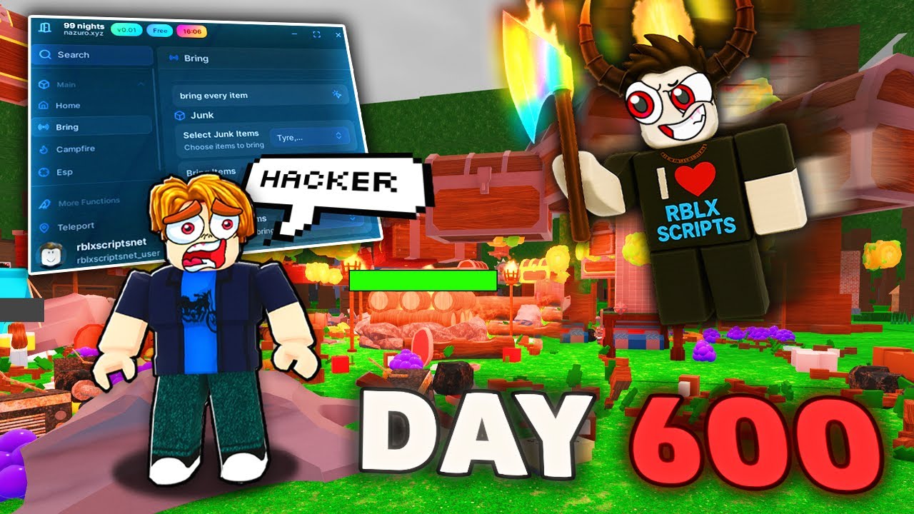 I Used HACKS to TROLL in PUBLIC SERVERS in 99 Nights in the Forest Script!