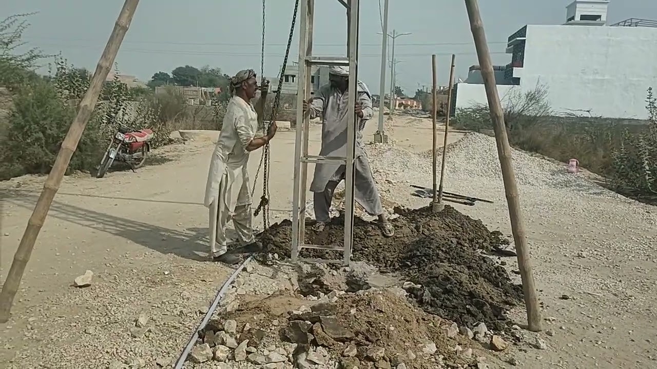 Electric pole fixing with chainkupi 