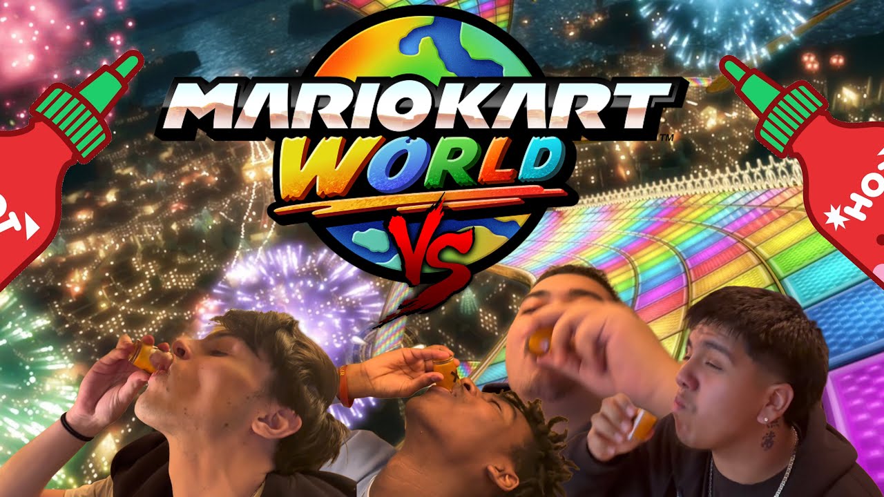 Mario Kart World Loser Takes a Hot Shot