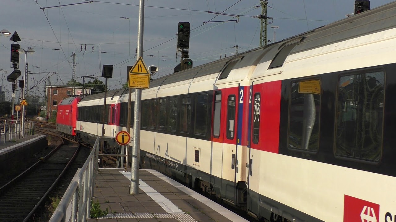 DB 101 135-2 + 11 SBB EuroCity  - Ausfahrt in Münster in Westfalen Hbf - Als EC 7 ➡️ Interlaken-Ost