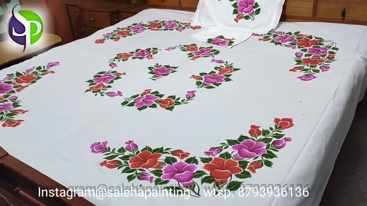 #handpainting Complete painting Chadar design
