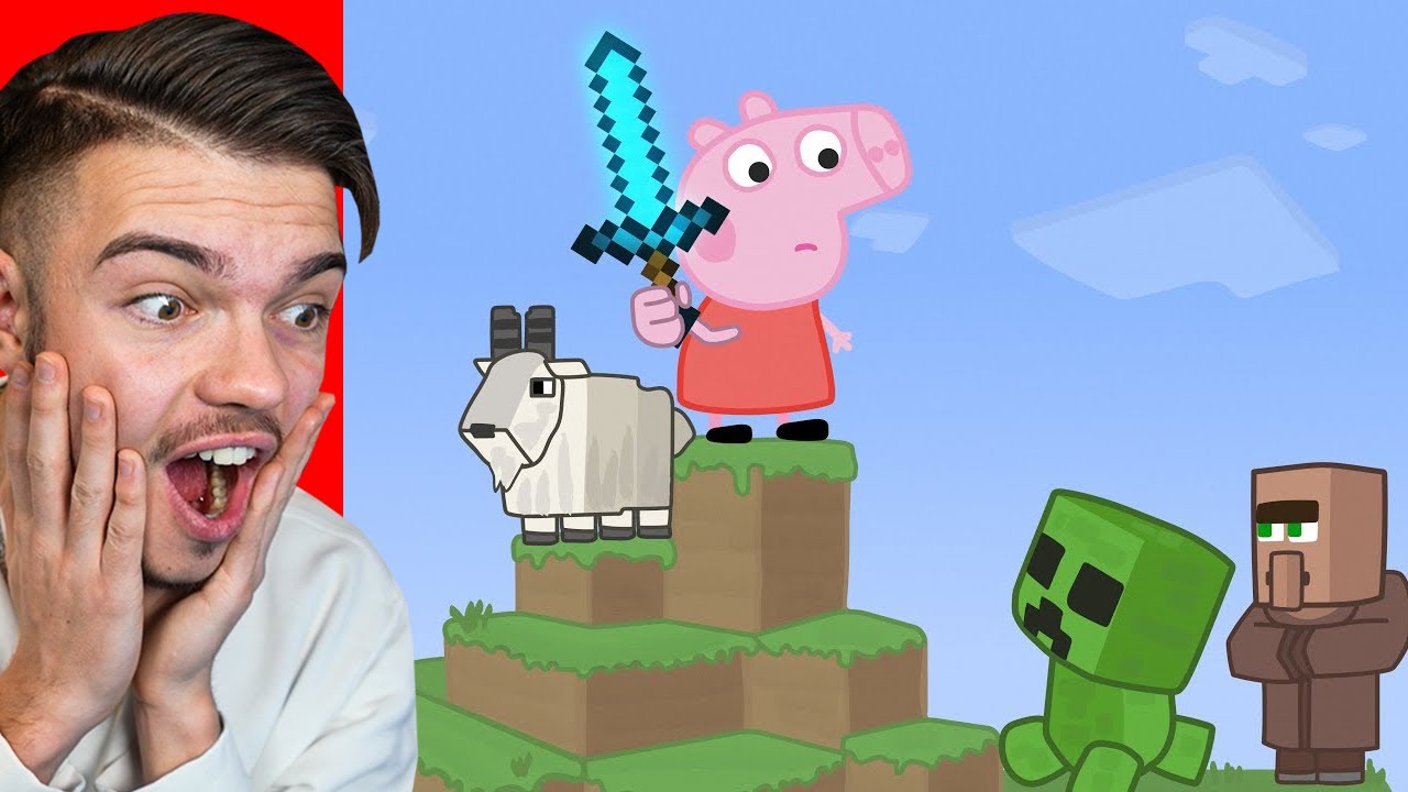 Reaguje na ŚWINKE PEPPE vs MINECRAFT...