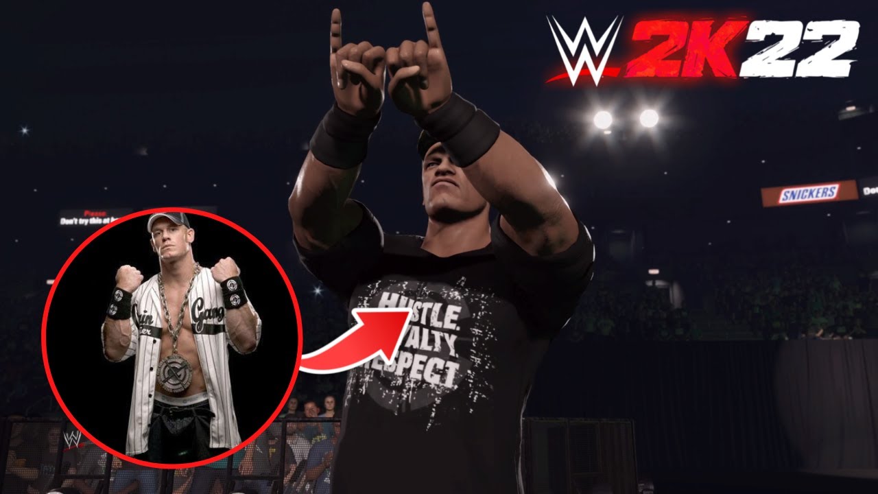 HOW TO PLAY AS JOHN CENA(RETRO) IN WWE2K22 *CAW w/Commentary*