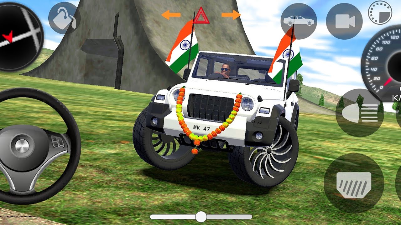 Modified Mahindra Thar😈Games:Indian White Thar (Gadi Wala Games) Car Game Android Game - #2025​