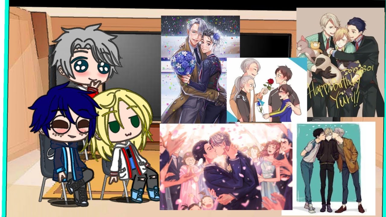 Past Yuri on Ice react []Read disc[]Victuri💙🖤[]Otayuri💛🖤[] Inspired by @kazu.00
