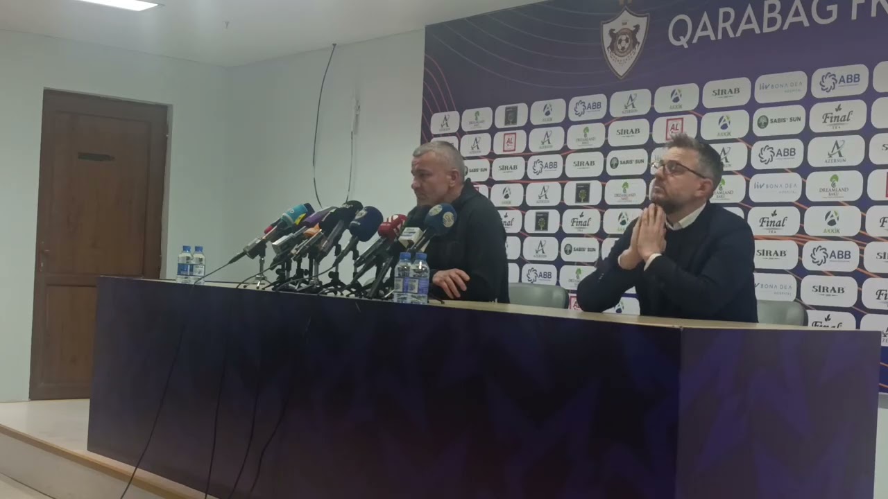 Qarabağ 3:3 Sabah matçından sonra mətbuat konfransı