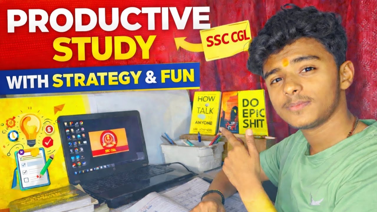 My 5 Hour Productive Study for SSC CGL with Little Fun 😊📚 | AYUSH GUPTA |