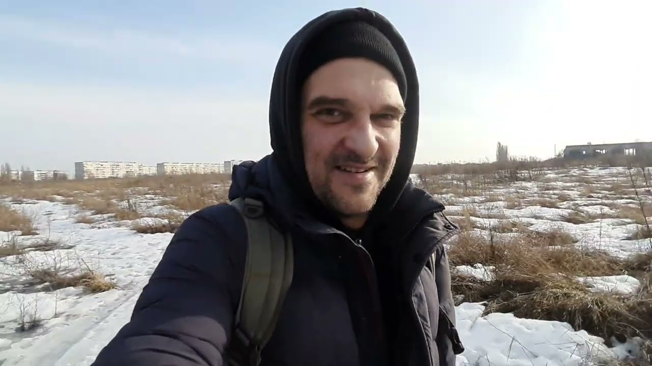 Собираем Талую Воду на Огороде!!))