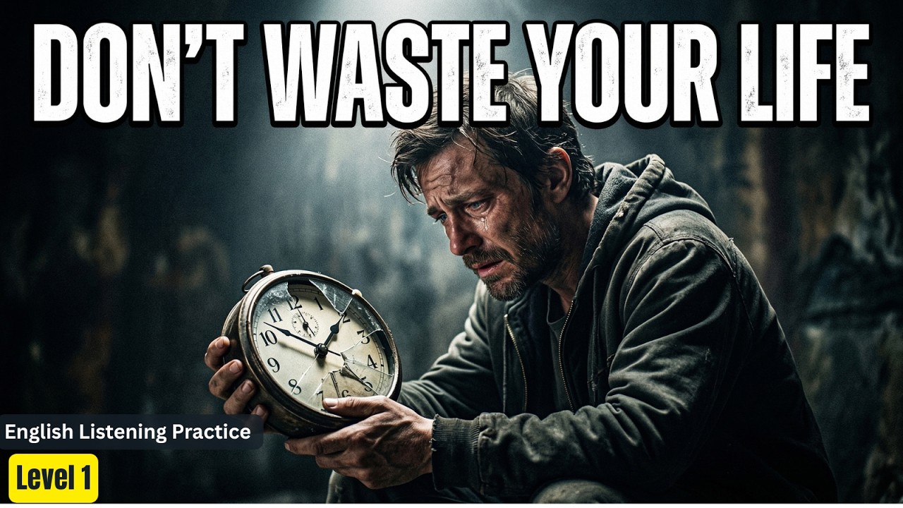 Don't Waste Your Life || Learn English Through Motivation 🔥 || Graded Reader || Listening Practice✅️