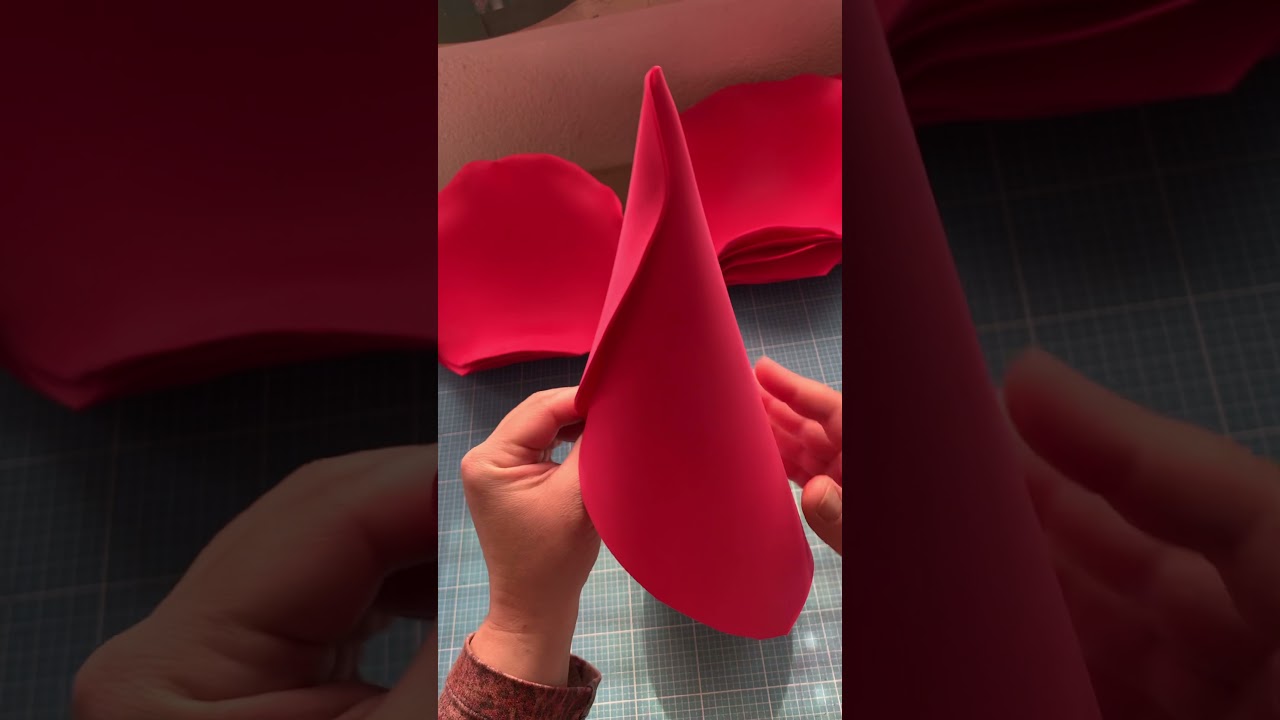 Rose aus Moosgummi
