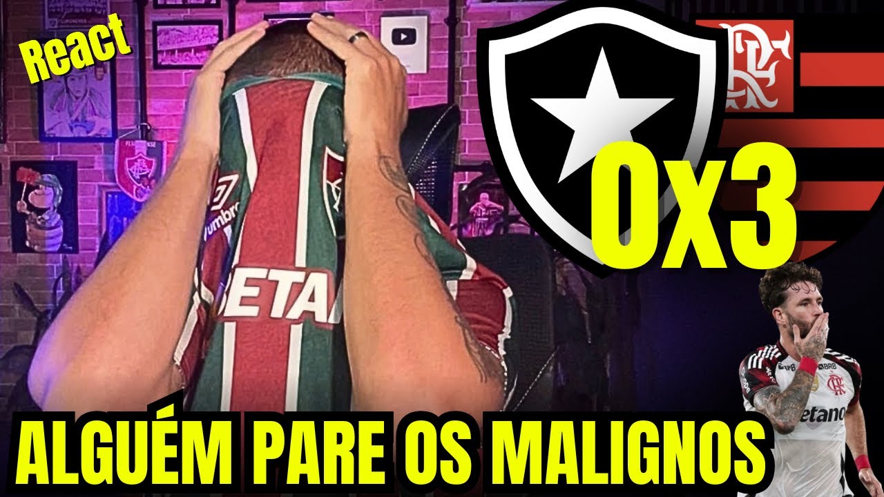 React melhores momentos Botafogo 0x3 Flamengo | Desfilaram no tapetinho😩