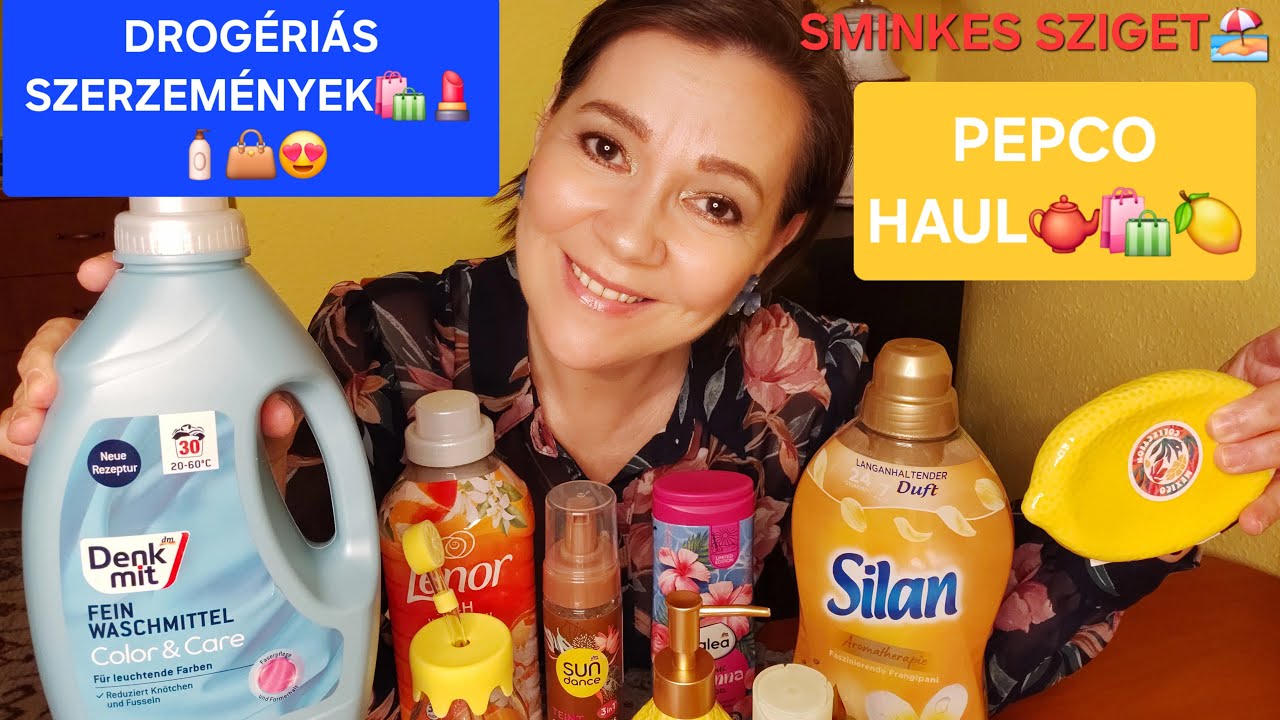 DROGÉRIÁS SZERZEMÉNYEK🛍👜🎁PEPCO HAUL 👜🍋☕#drogéria #smink #haul #dm #rossmann #pepco #primark