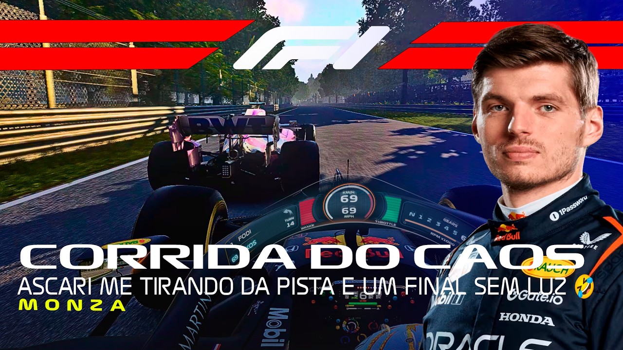 ACABOU A LUZ NO MEIO DA CORRIDA! 💡😱 O caos de Verstappen em Monza