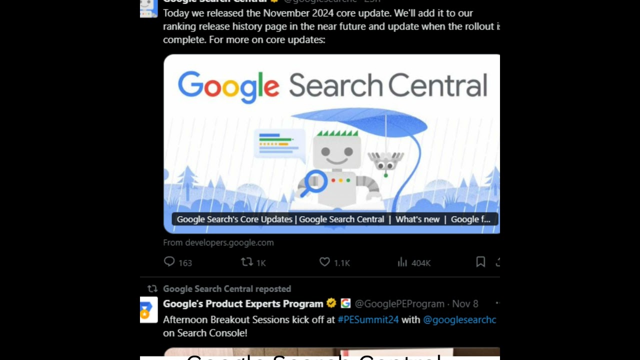 Google November 2024 Core Update