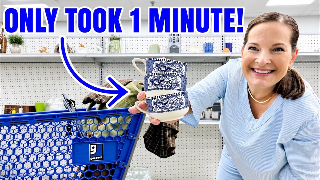 Goodwill Thrift With Me for VINTAGE Finds | Thrift Haul + Decorating for Fall