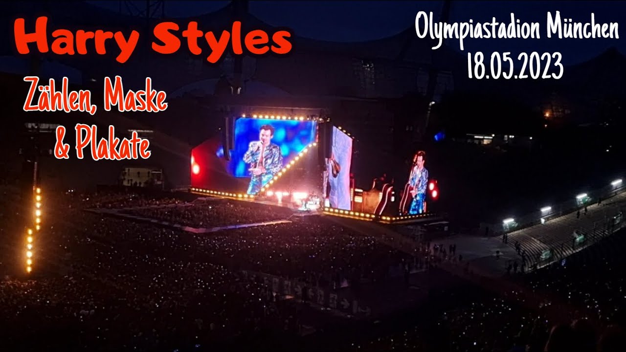 HARRY STYLES - Zählen, Maske & Plakat (18.05.2023, Olympiastadion München)