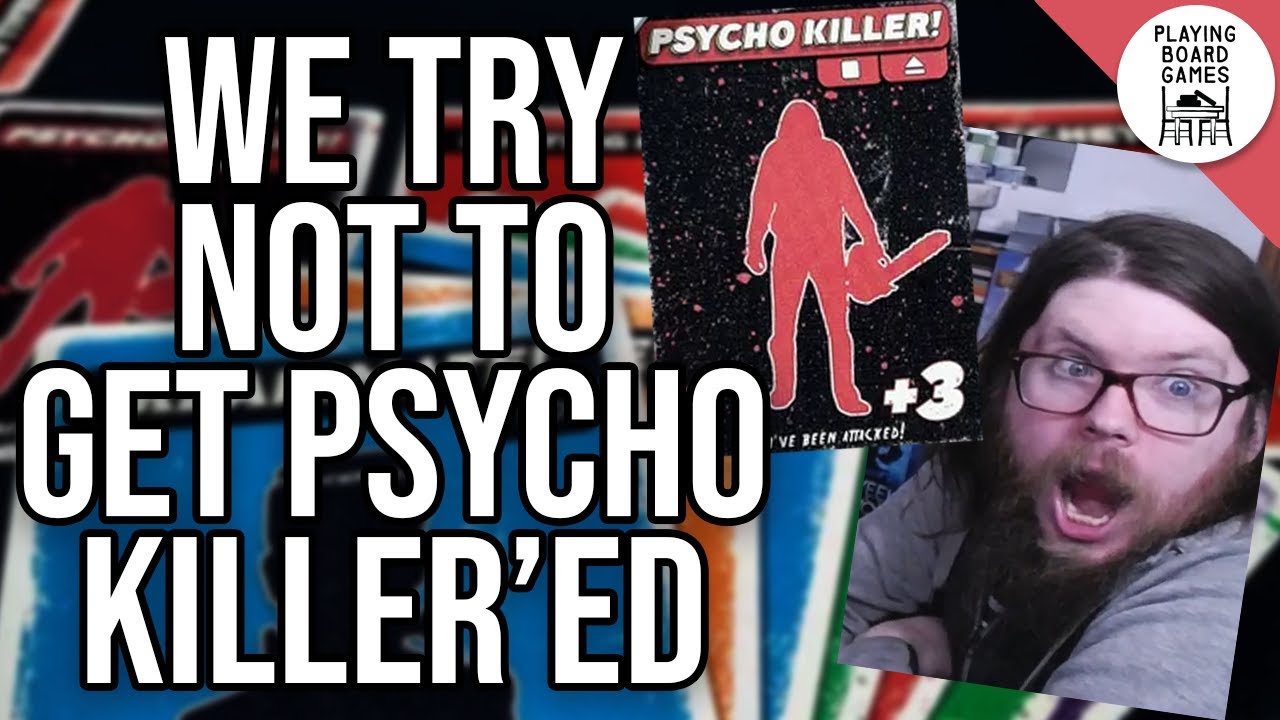 We play PSYCHO KILLER for the first time! (BOARD GAME GAMEPLAY)