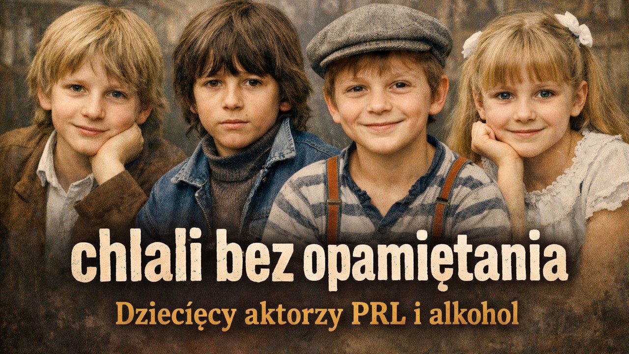 Dziecięcy aktorzy PRL uzależnieni od alkoholu.