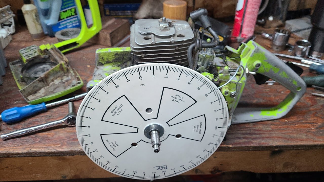 How to install and read a timing wheel on a powersaw!!