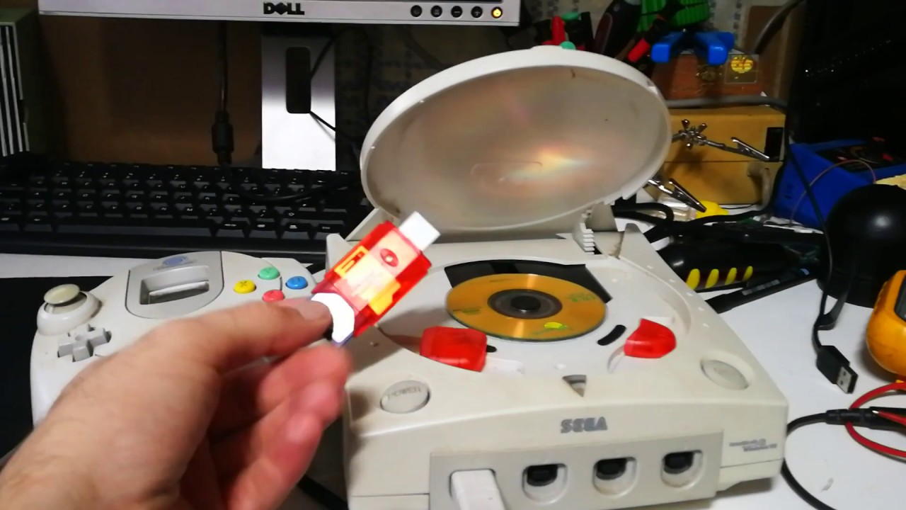 First Test of Dreamcast SD Card & Dreamshell V4