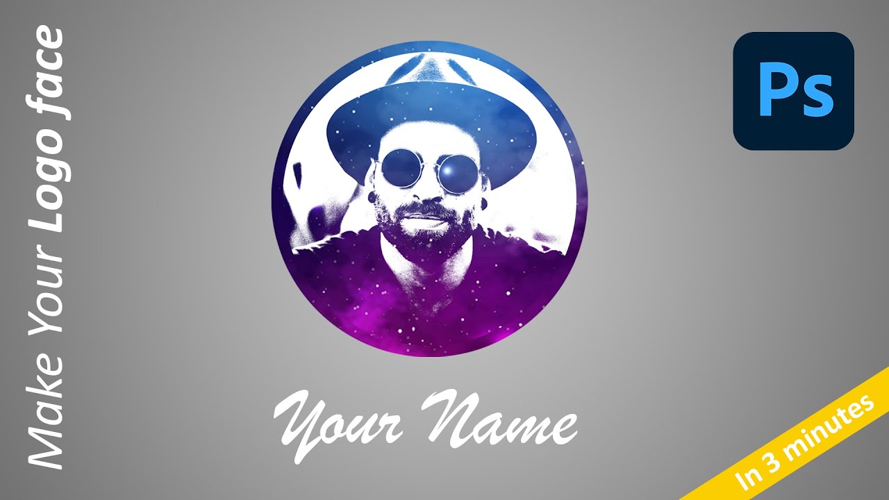 How To Make Face Logo In Just 3 Minutes | Easy Photoshop Tutorial