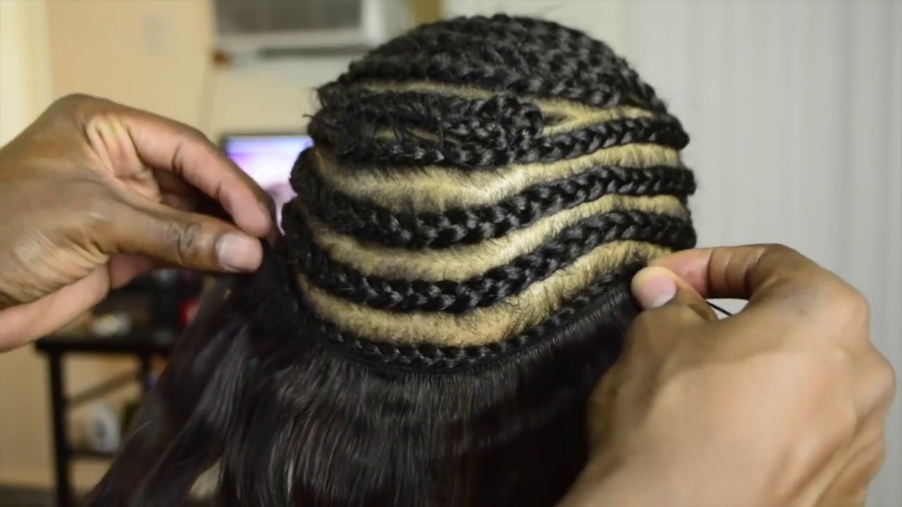 Pose d'un tissage brésilien lisse