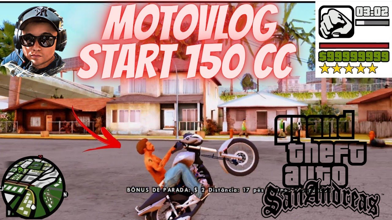 GTA BRASIL: MOTOVLOG START 150 cc