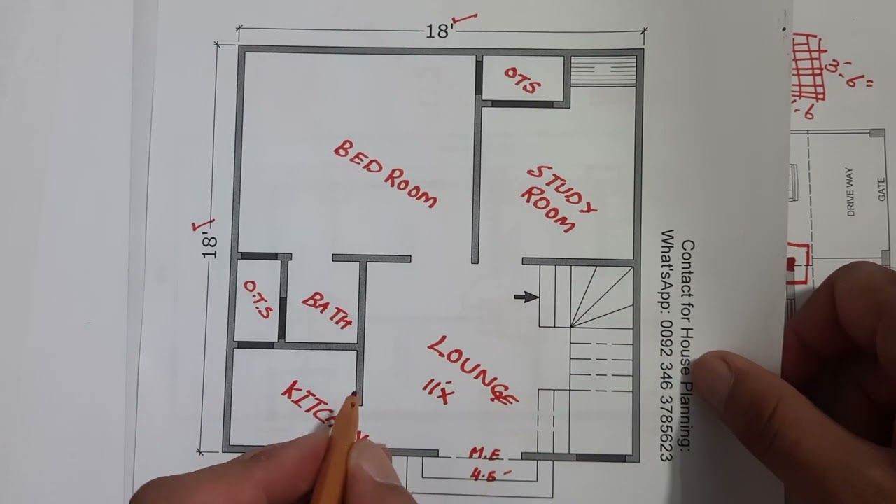 How to Make House plan Step by Step | 18 x 18 House planning |
