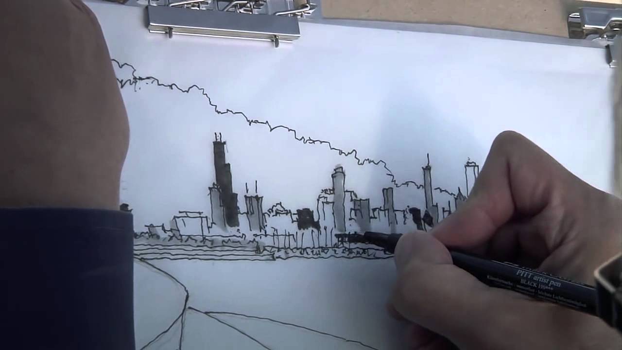 Free Hand Drawings Of An Architect