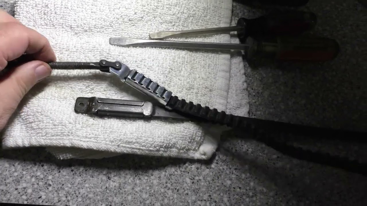 Garage door belt replacement