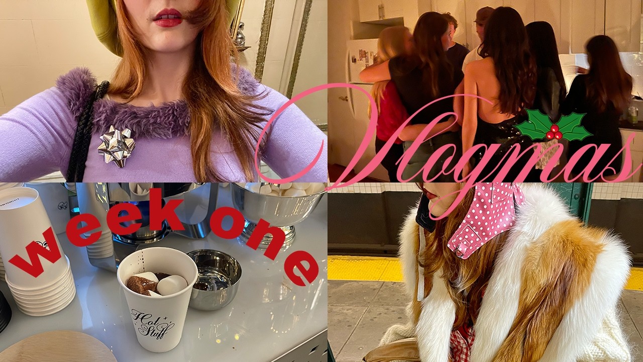 Vlogmas in NYC: Week 1! Holiday parties, events and styling!!!!!