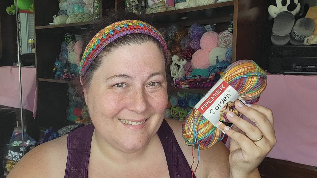PYOW Garden yarn, headband tutorial