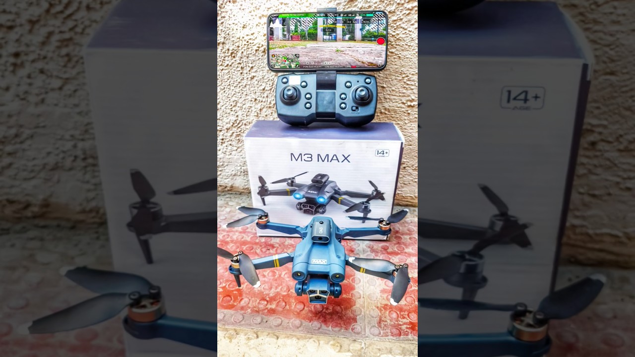 Best Drone M3 MAX 🔥 5 HD Cameras, Brushless Motor, Foldable & High-Performance!