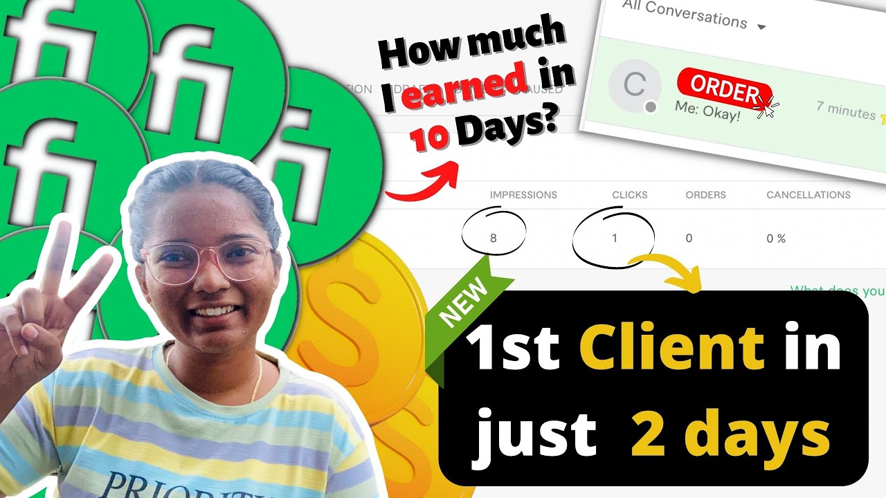 Fiverr 10 Days challenge | I got my 1st Client in just 2 days | Shruti Rajput