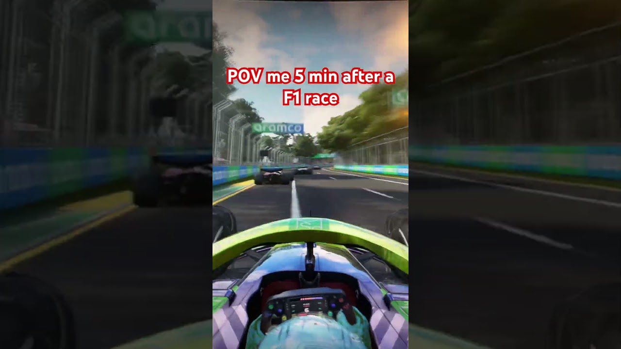 POV me 5 min after a F1 race