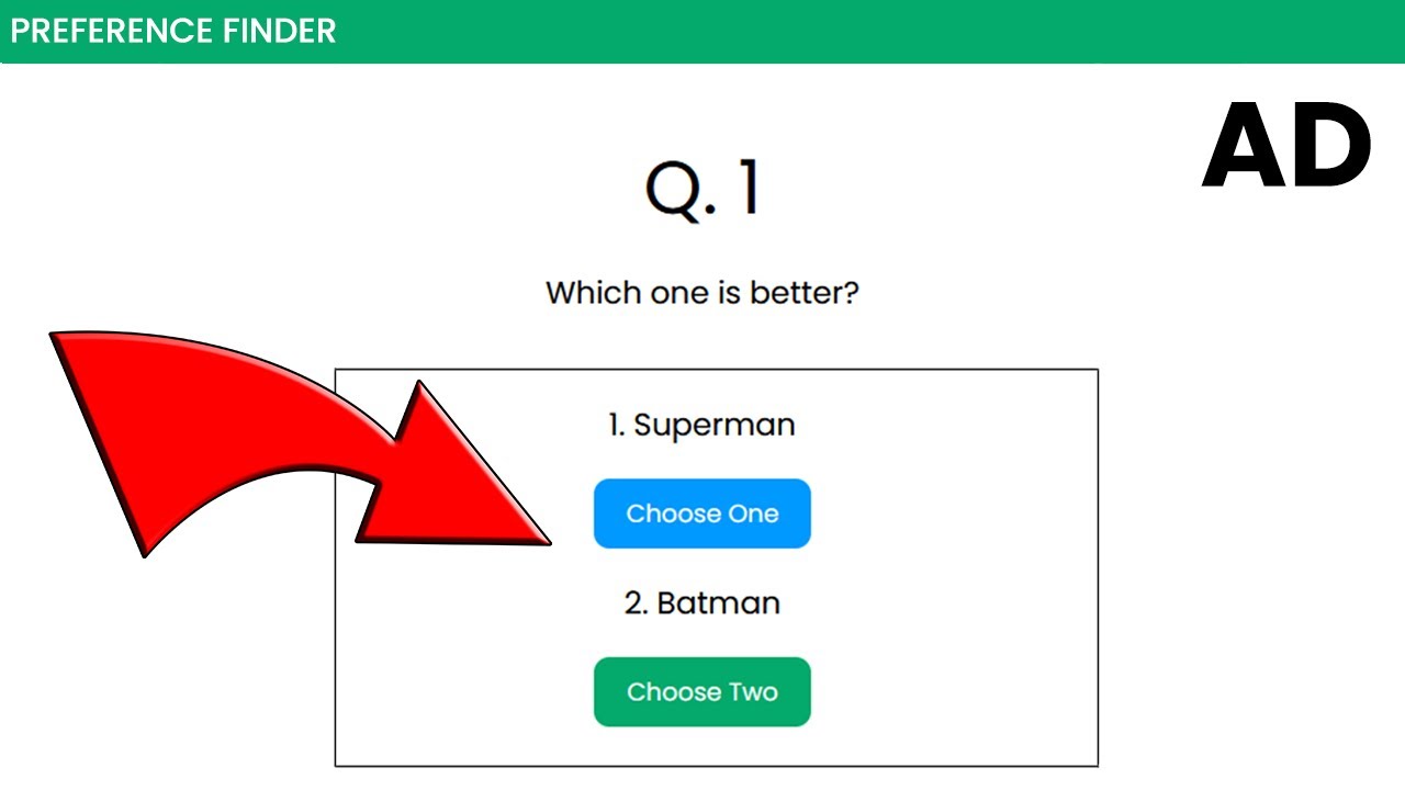Preference Finder &ndash; Find Your Preference Today