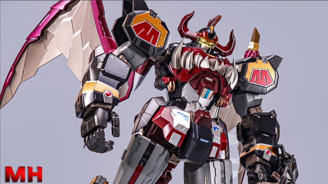 ZL01 Power Rangers KO Flame Toys Mighty Morphin  Dino Megazord Transformation.