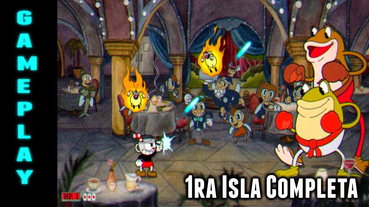 Aplastando la 1ra isla de Cuphead :)