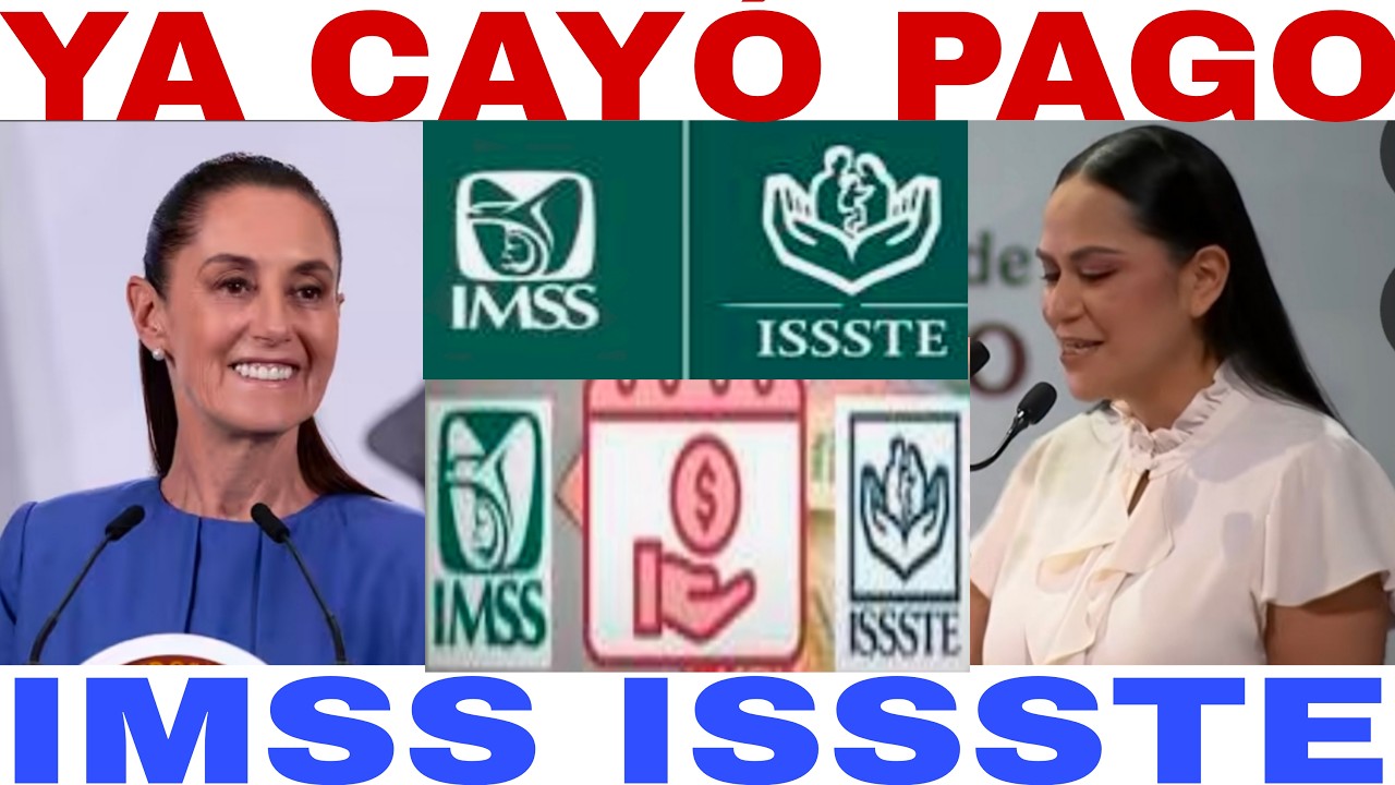 PAGOS YA CAY&Oacute; IMSS ISSSTE PENSIONADOS Y JUBILADOS AVISO EN VIVO SHEINBAUN SEMANA SANTA