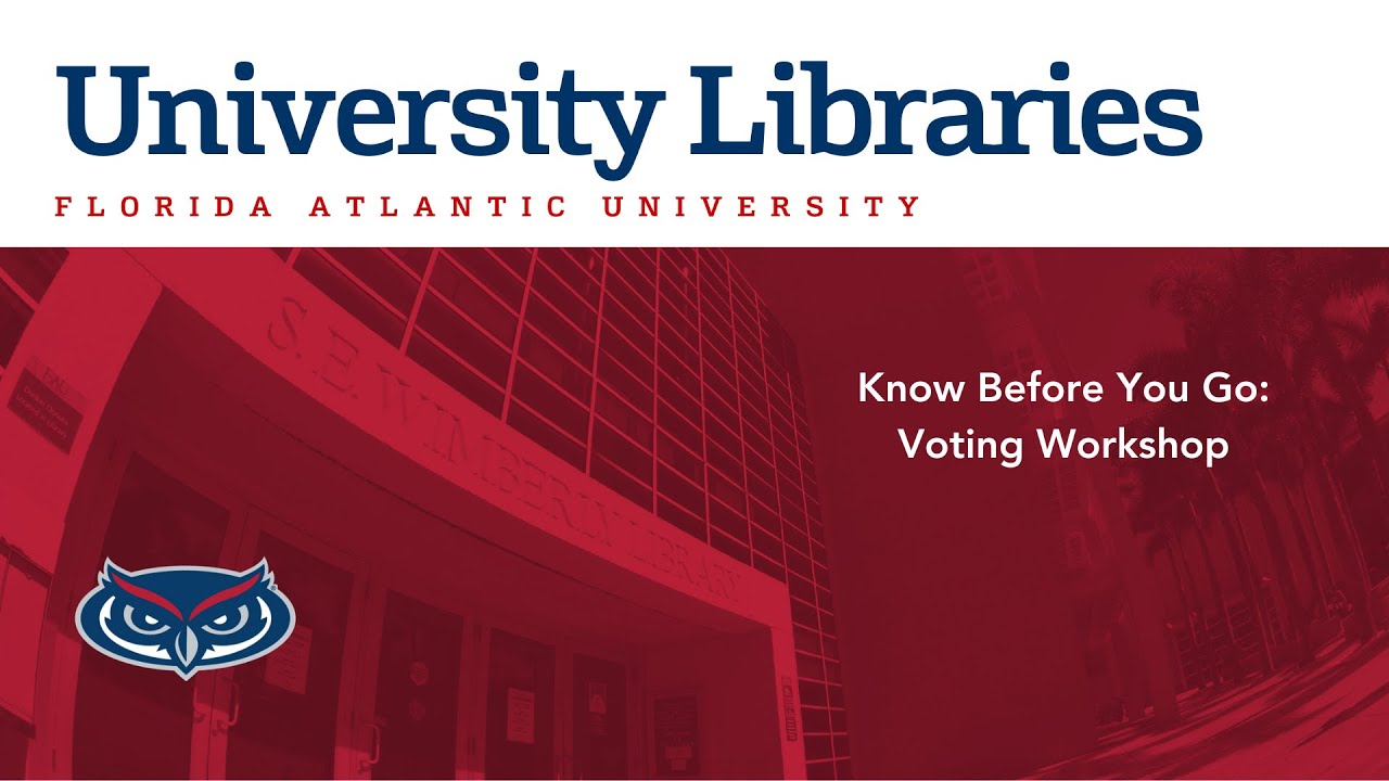 Workshop: Know Before You Go Voting Workshop