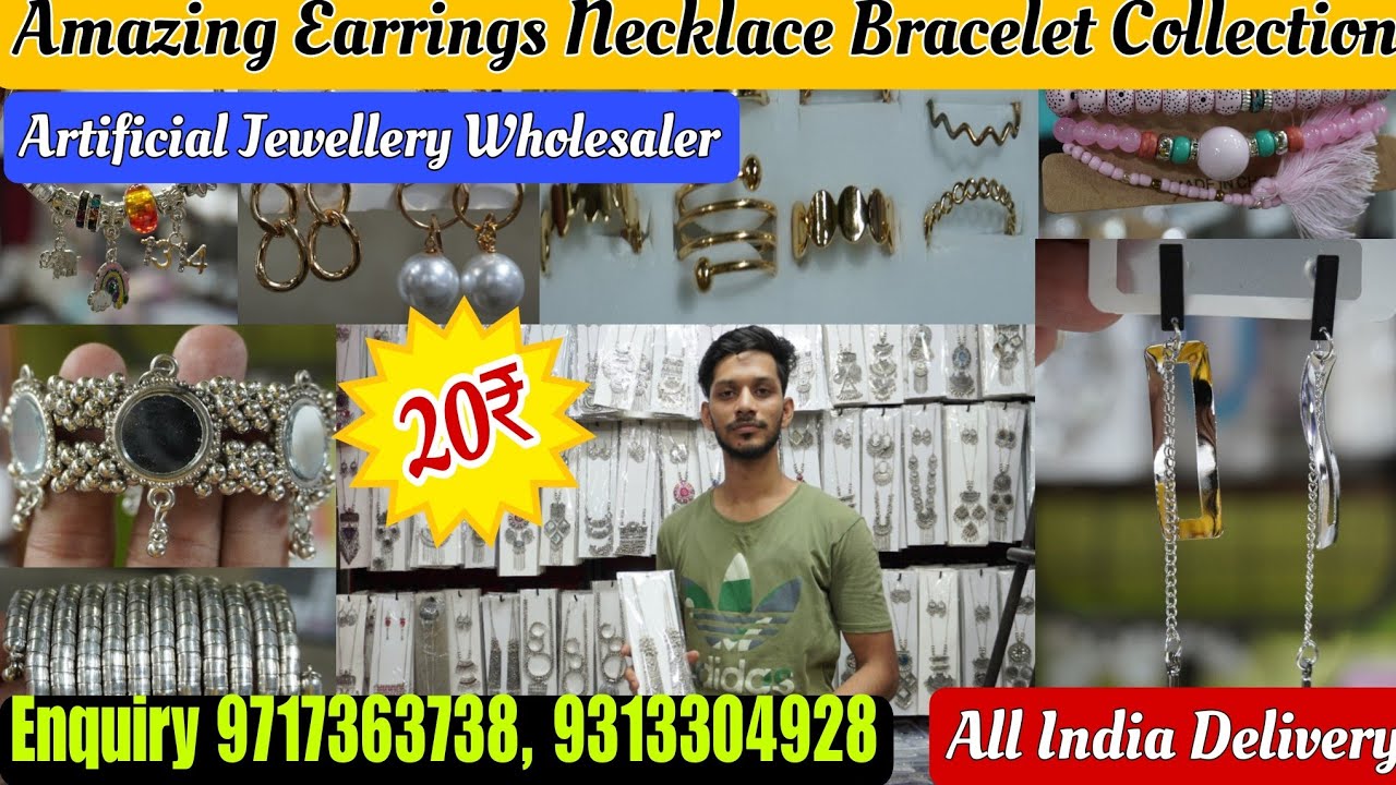 Beautiful Earrings Necklace Bracelet Collection | Latest Artificial Jewellery Wholesaler in Delhi