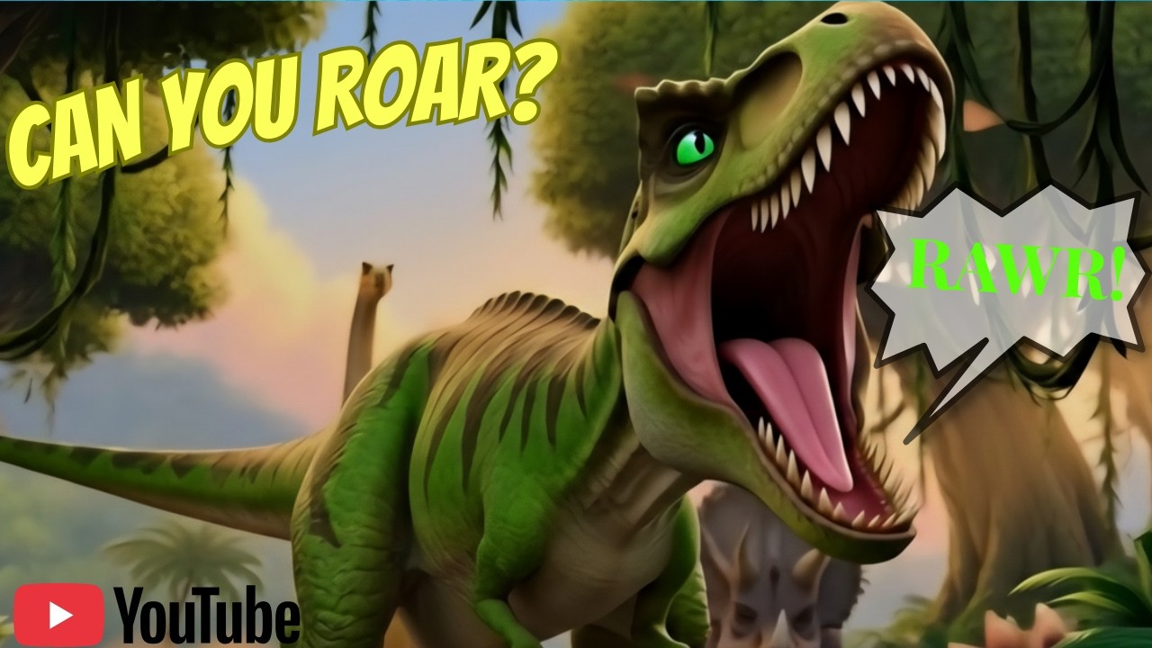 Dino Stomp & Roar! Fun Dinosaur Song for Kids @SongSproutKids77 