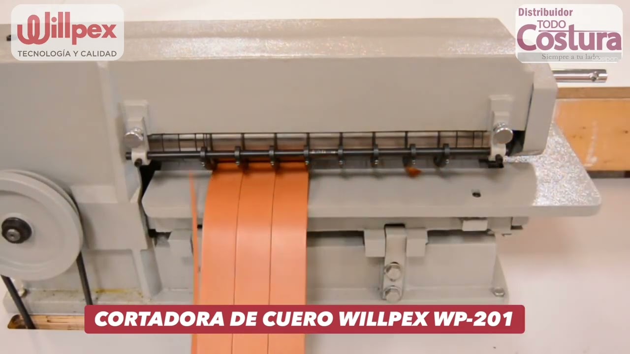 Demo Cortadora de Cuero Willpex WP201-Pulir Cuero WP-202-Doblar Cuero WP-203 - Todo Costura SA