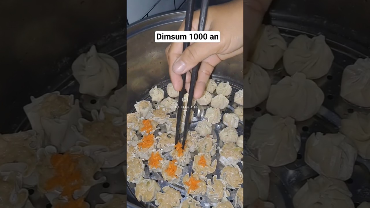 Making tiny chicken dimsum that taste absolutely amazing 🥟 #shorts #cooking #soundeffects #dimsum